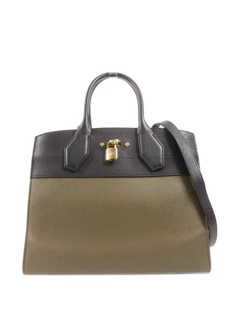 Louis Vuitton Pre-Owned MM City Steamer leather tote bag