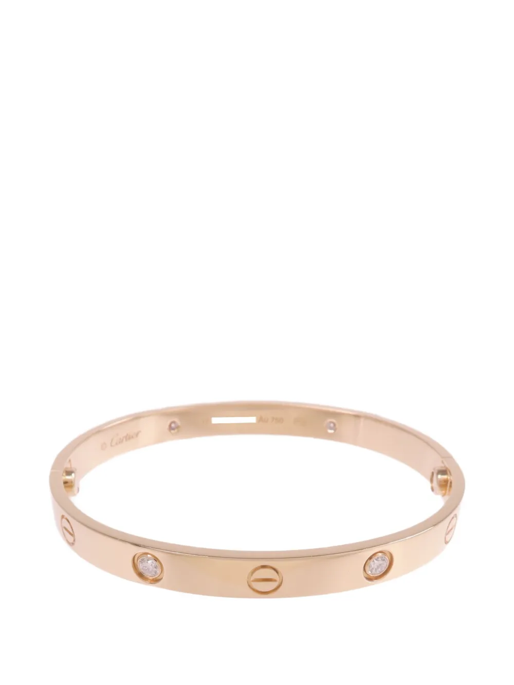 Cartier 18k Pink Gold Love Diamond Bracelet