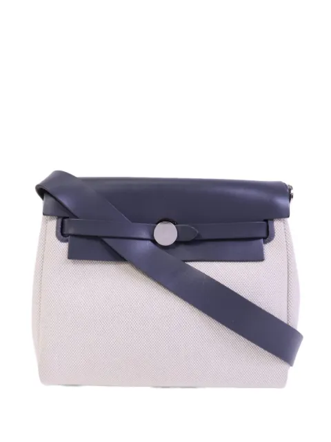 Hermès Pre-Owned mini Herbag canvas shoulder bag