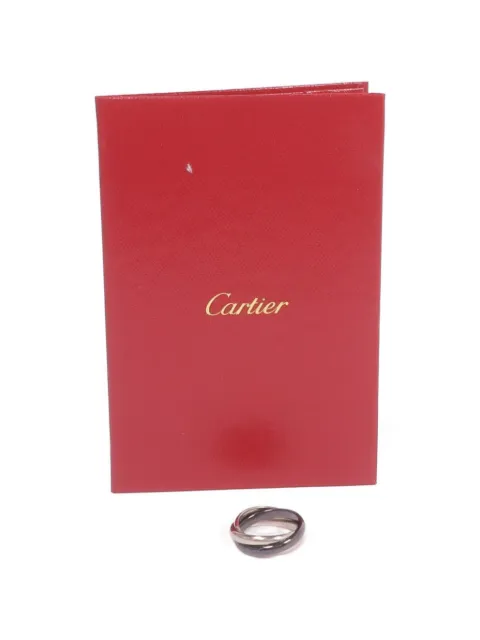 Cartier 18K white gold Trinity ceramic ring