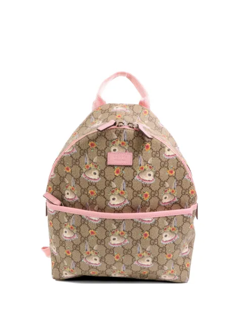 Gucci Pre-Owned x Yuko Higuchi GG Supreme floral-rabbit backpack