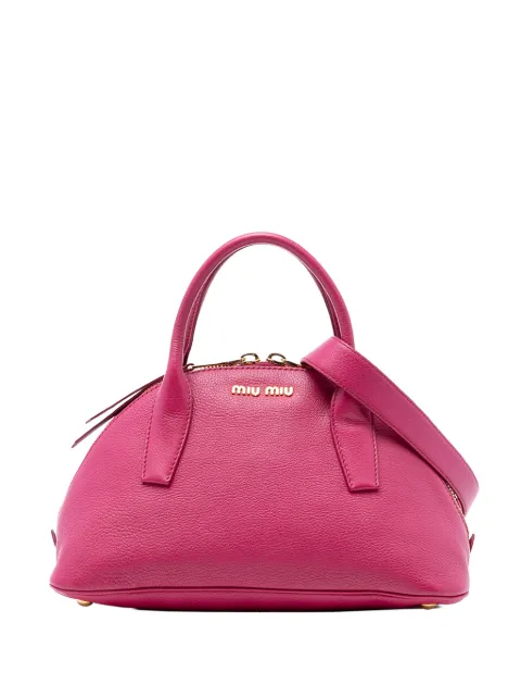 Miu Miu Pre-Owned sac à bandoulière Madras Bowling (2010)
