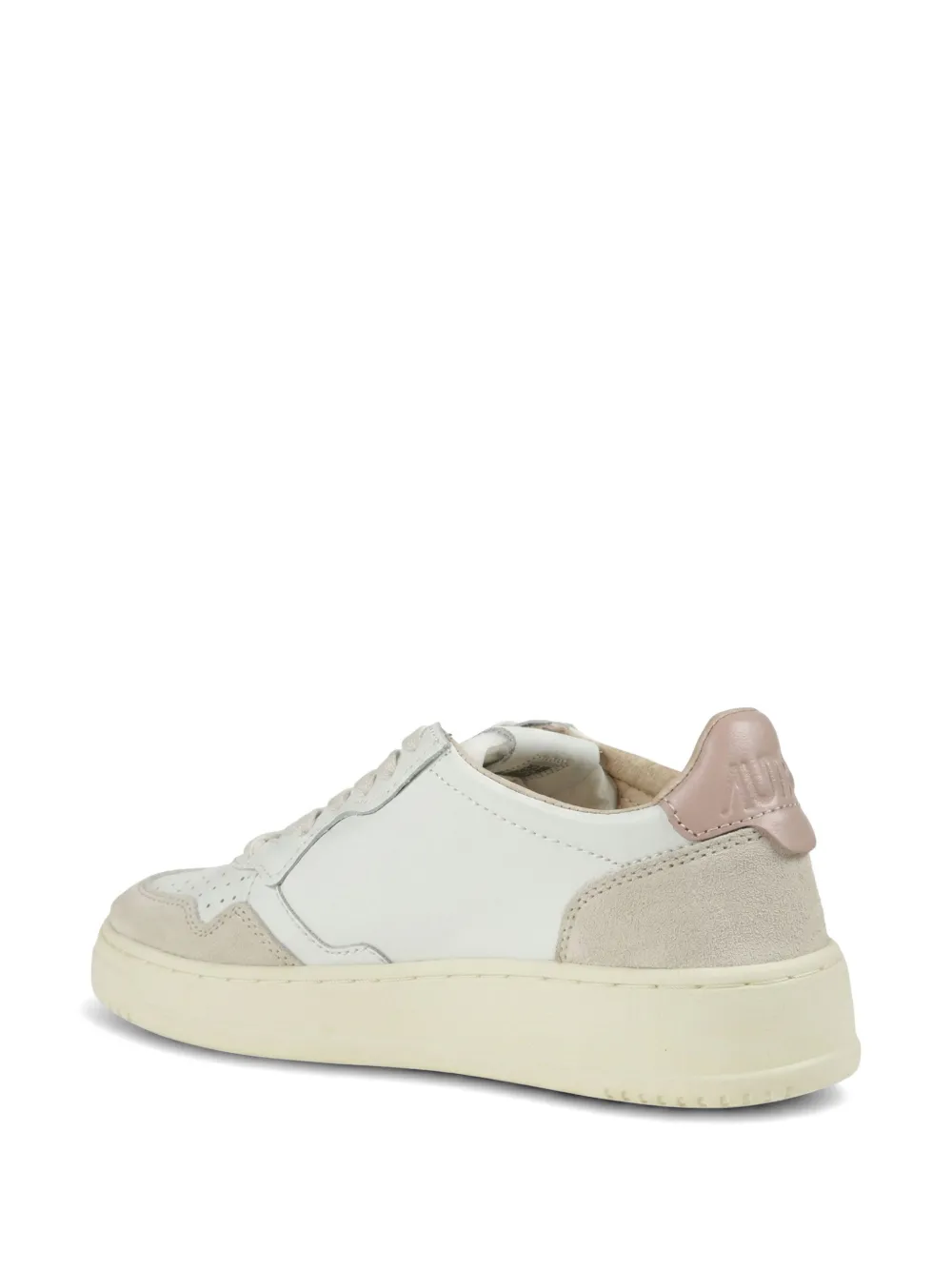 Autry Medalist leren-suède sneakers Wit