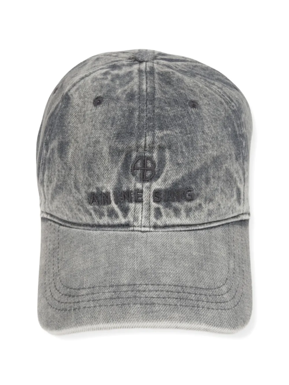 ANINE BING Jeremy logo-embroidered baseball cap - Grigio
