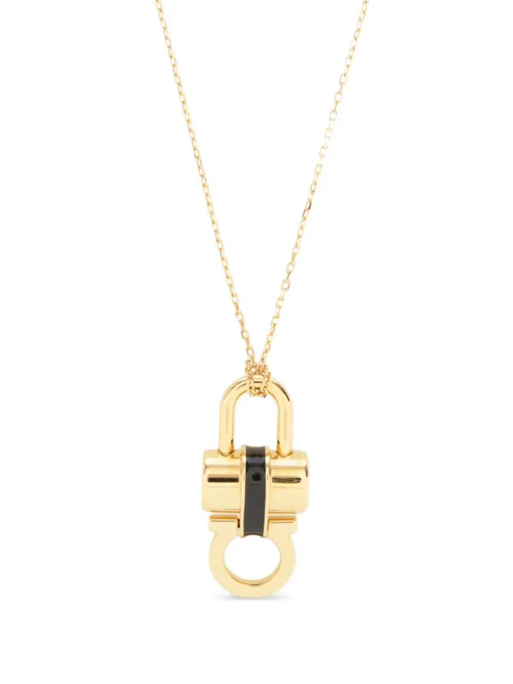 Ferragamo Collana con dettaglio Gancini - Oro