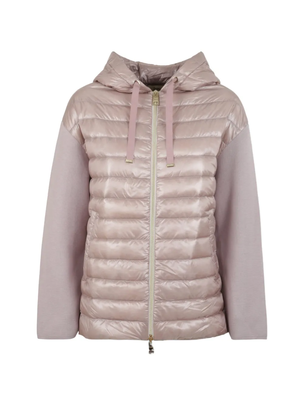Herno quilted-panel hooded jacket - Rosa