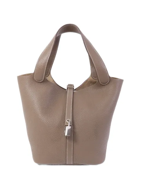 Hermès Pre-Owned MM Picotin leather tote bag