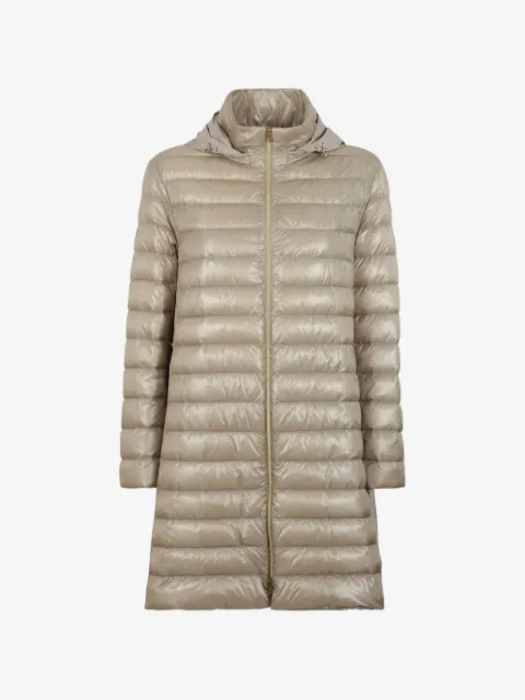 Herno quilted detachable-hood zip-up parka