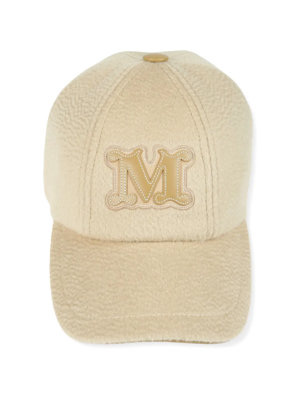 Max Mara Cappello da baseball con applicazione - Toni neutri