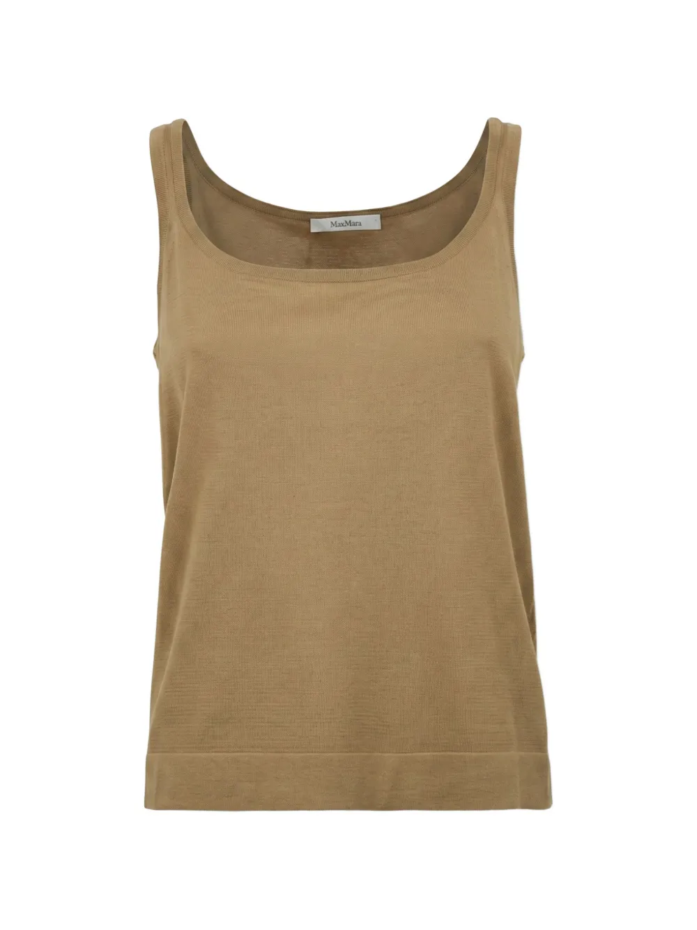 Max Mara scoop-neck knitted tank top - Toni neutri