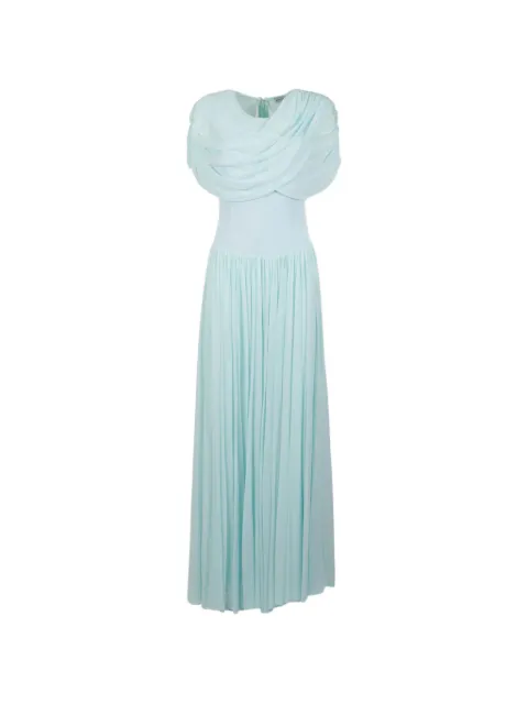 Simkhai Nancie pleated draped maxi  dress