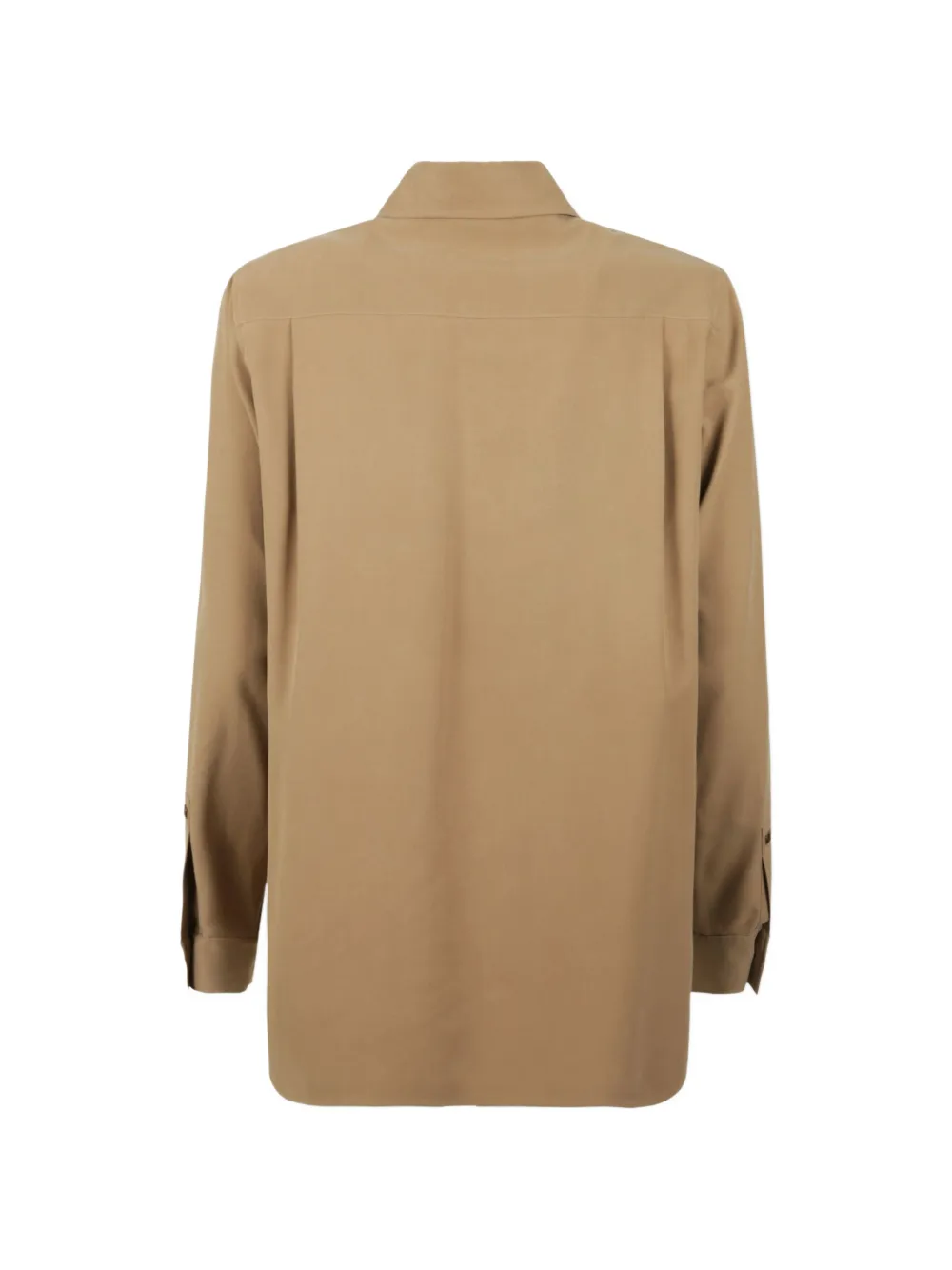  Max Mara Camisa De Seda - Neutro 