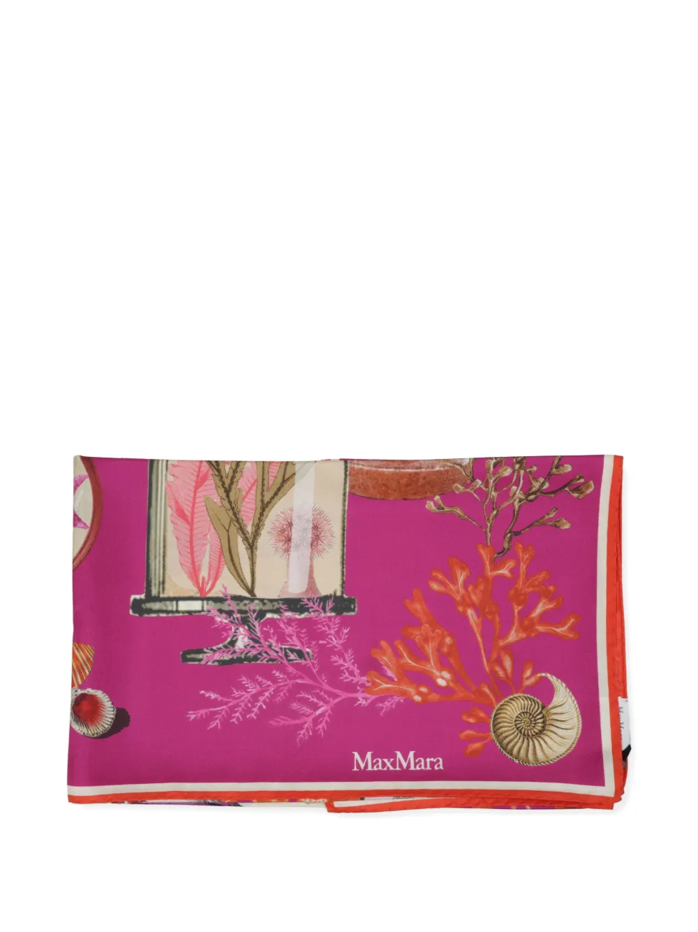 Max Mara printed silk scarf - Rosa