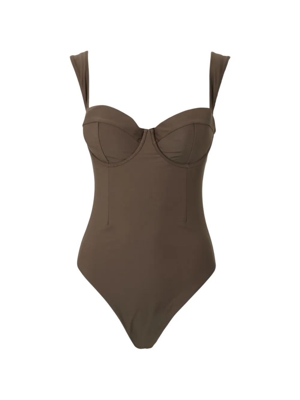 Simkhai Kyle bustier swimsuit - Braun