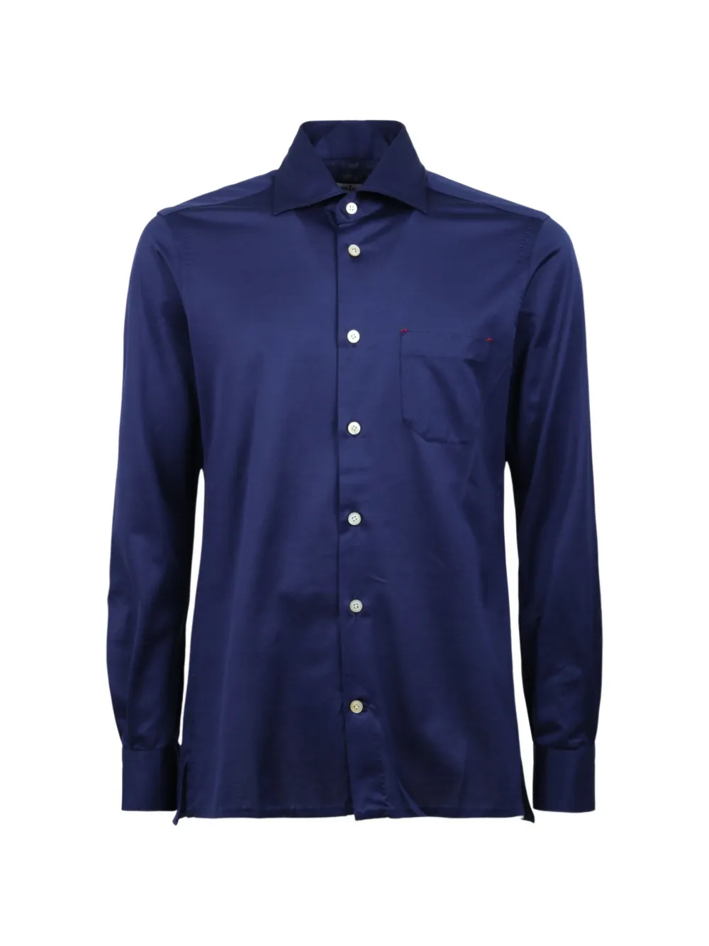 Kiton Nerano chest-pocket shirt - Blu