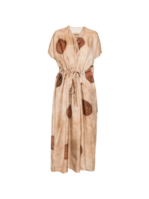 Uma Wang Acre drawstring-waist maxi dress