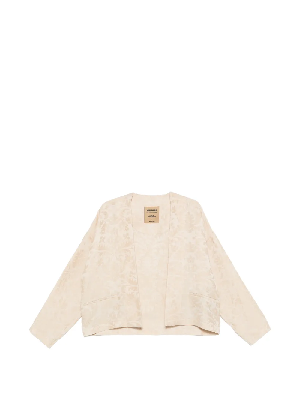 Uma Wang Klarke damask-patterned jacket - Toni neutri