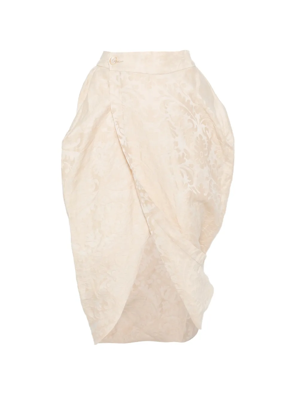 Uma Wang Dracaena pattern asymmetric midi skirt - Toni neutri