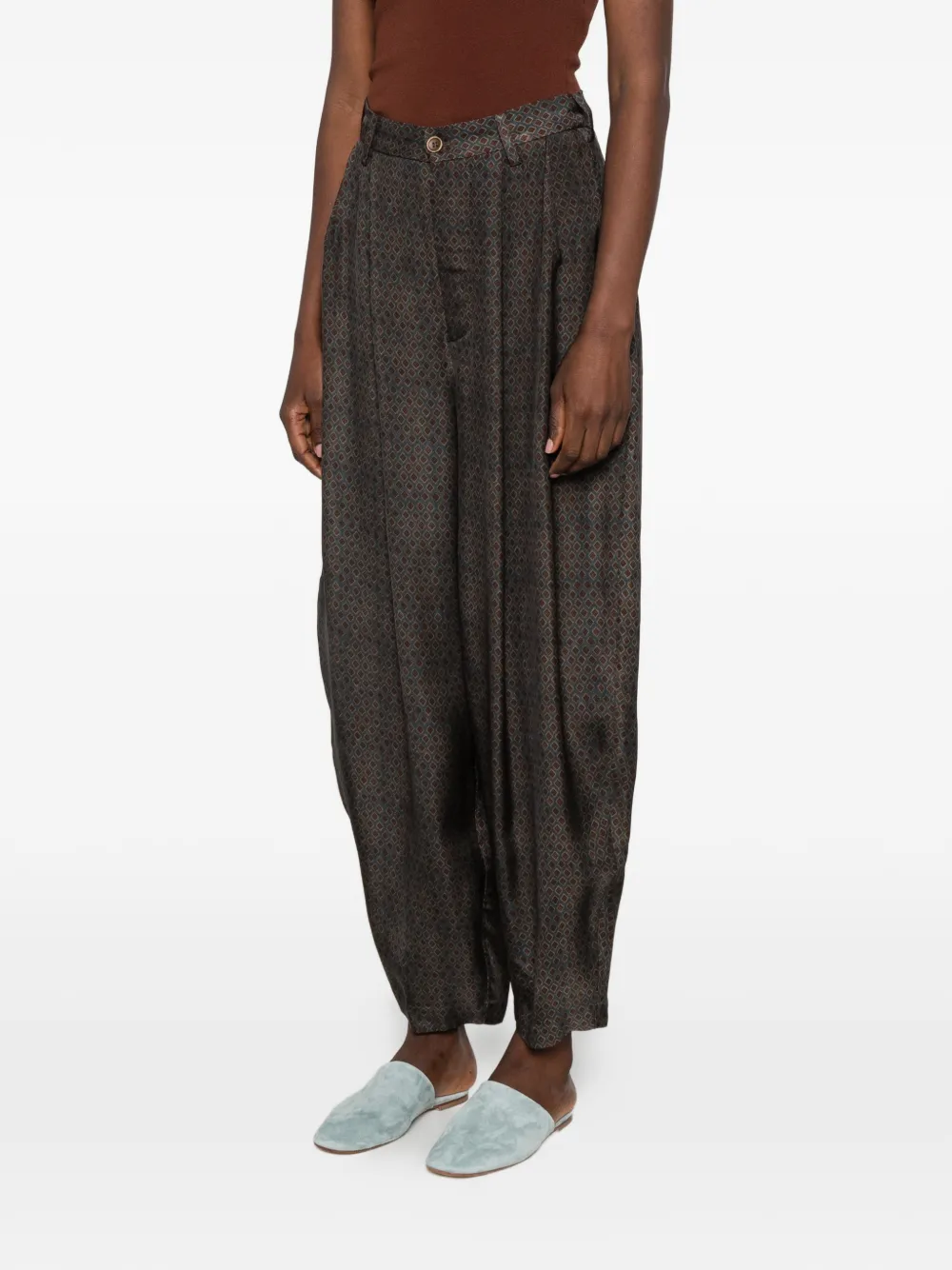 Uma Wang Piper broek Bruin