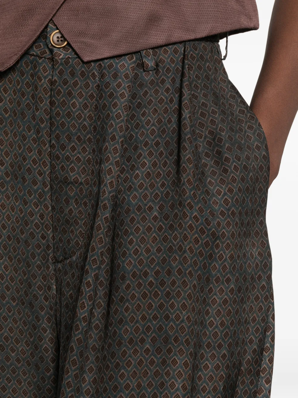 Uma Wang Piper broek Bruin