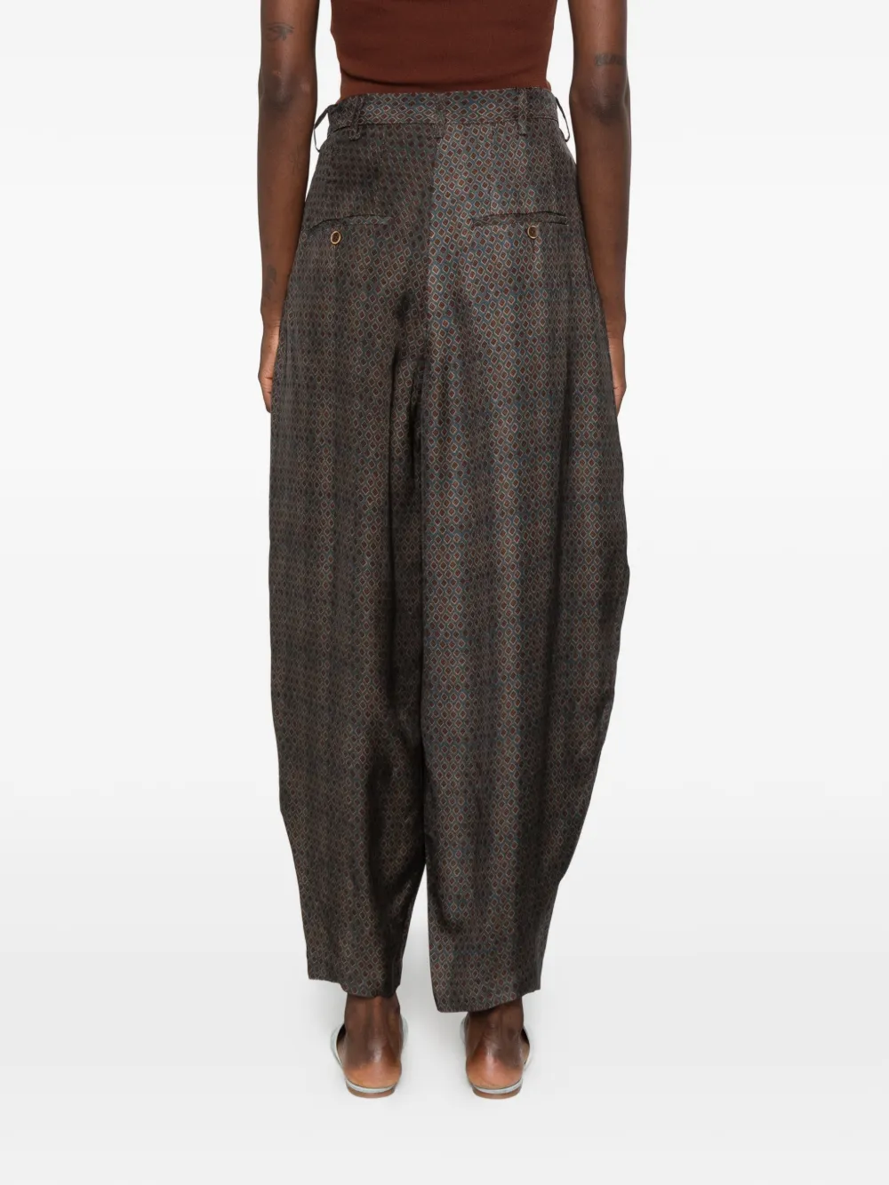 Uma Wang Piper broek Bruin