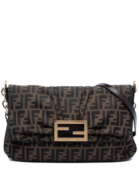 Fendi Pre-Owned большая сумка через плечо Mia с узором Zucca (2000-2010 годы)