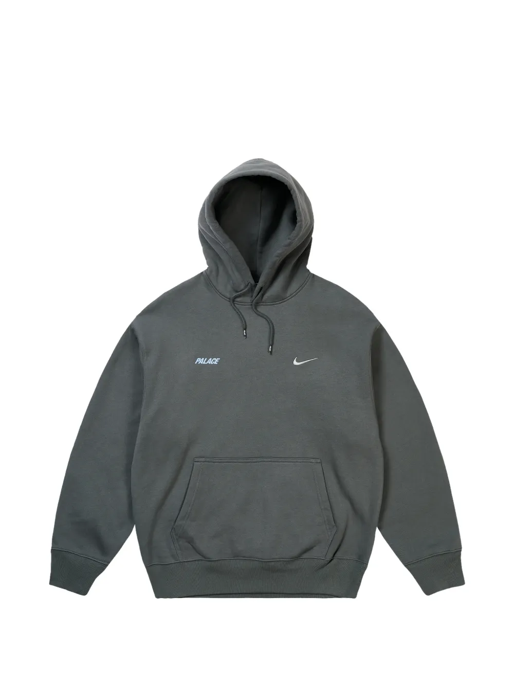 Palace x Nike logo-print hoodie - Grigio