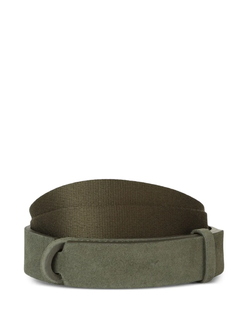 Orciani suede panelled belt - Verde