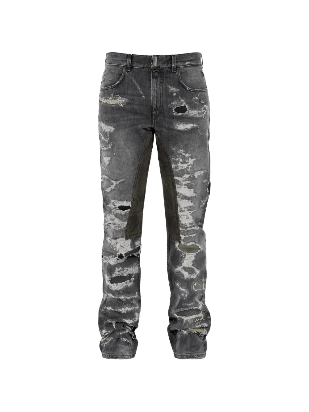 Givenchy distressed patched jeans - Black
