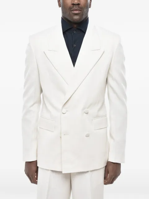Givenchy blazer con solapas de pico y doble botonadura