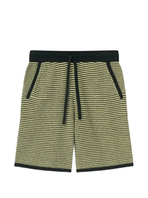 Nanushka striped knitted shorts