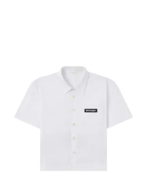 Palm Angels Kids Aop パームプリント ボウリングシャツ | ブルー