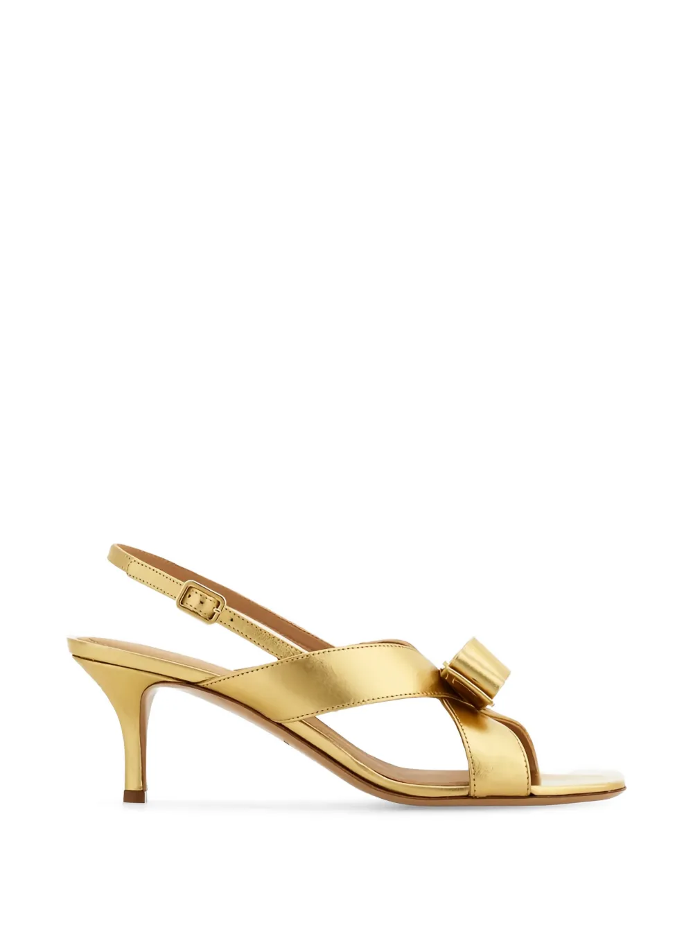Ferragamo Vara sandalen met strik Goud