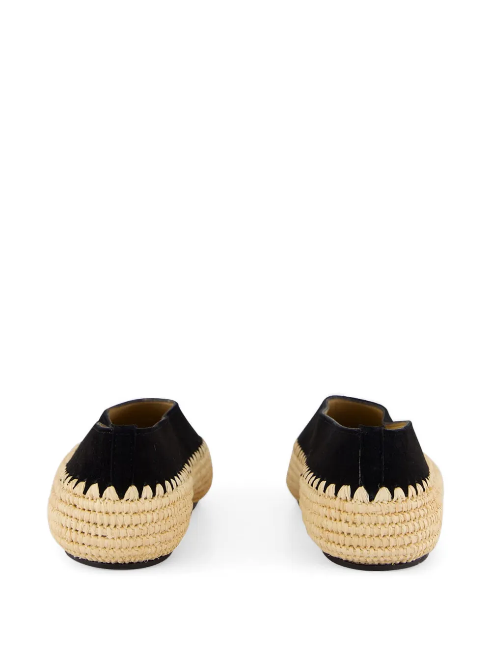 Gabriela Hearst Strength suède raffia loafers Beige