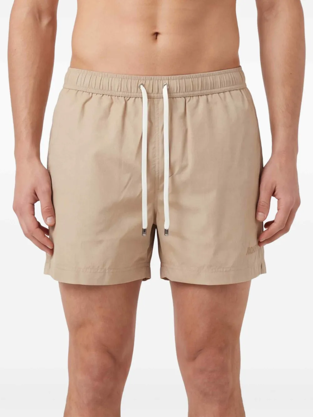 Zegna Zwembroek met trekkoordtaille Beige