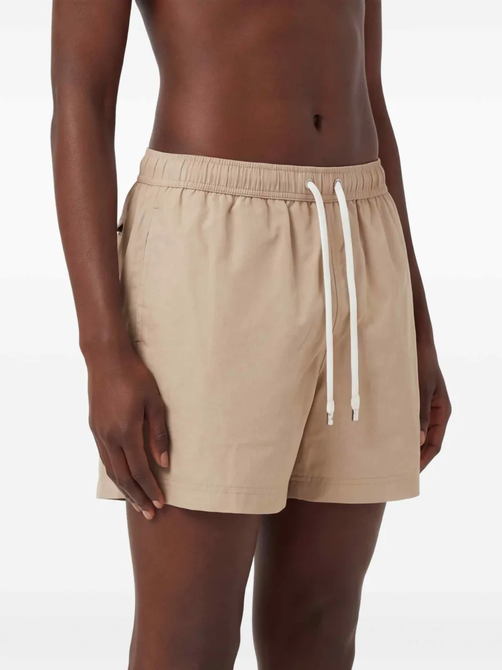 Zegna Zwembroek met trekkoordtaille Beige