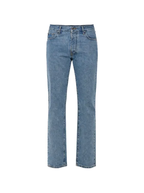 Off-White Diag-print slim-fit jeans
