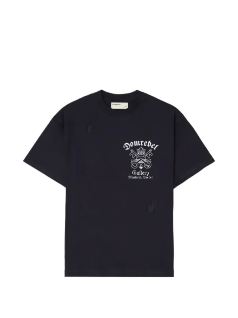 DOMREBEL Keys graphic-print distressed-effect T-shirt