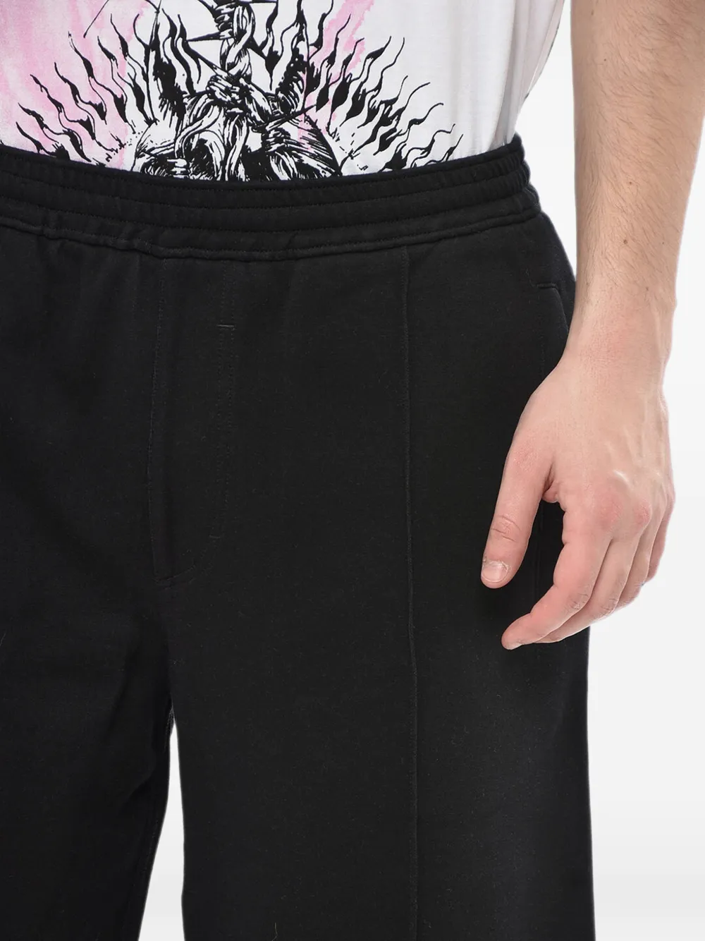 Givenchy Geplooide shorts met elastische taille Zwart