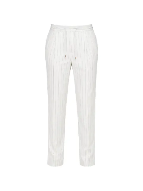 Brunello Cucinelli pinstriped pleated trousers