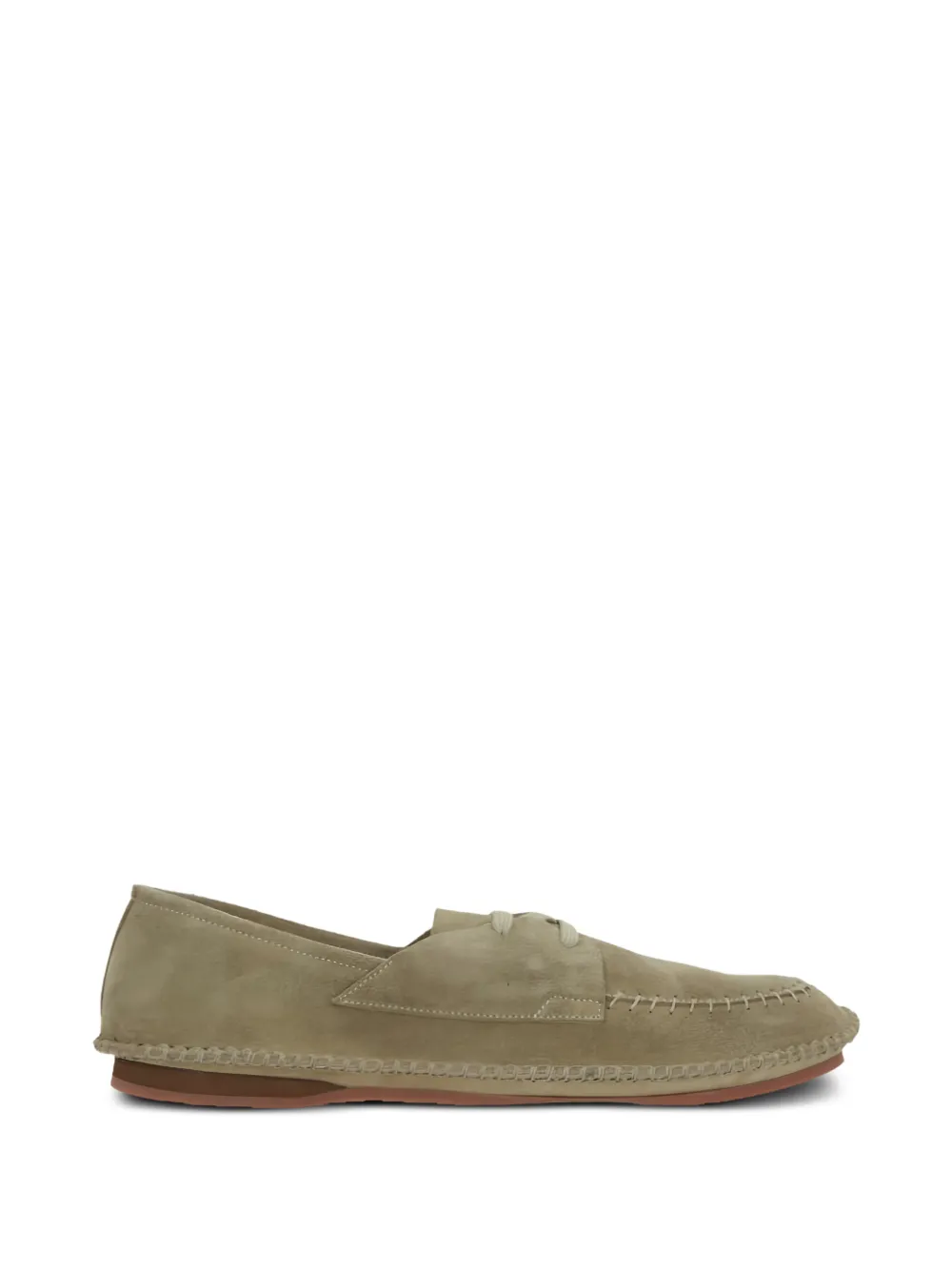 Premiata lace-up whipstitch-trim loafers - Toni neutri
