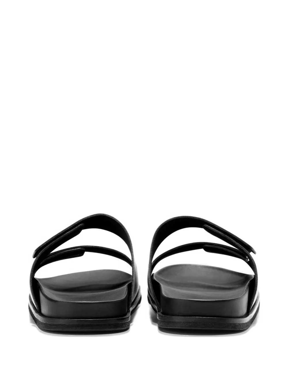 Cole Haan logo-embossed touch-strap sandals Zwart