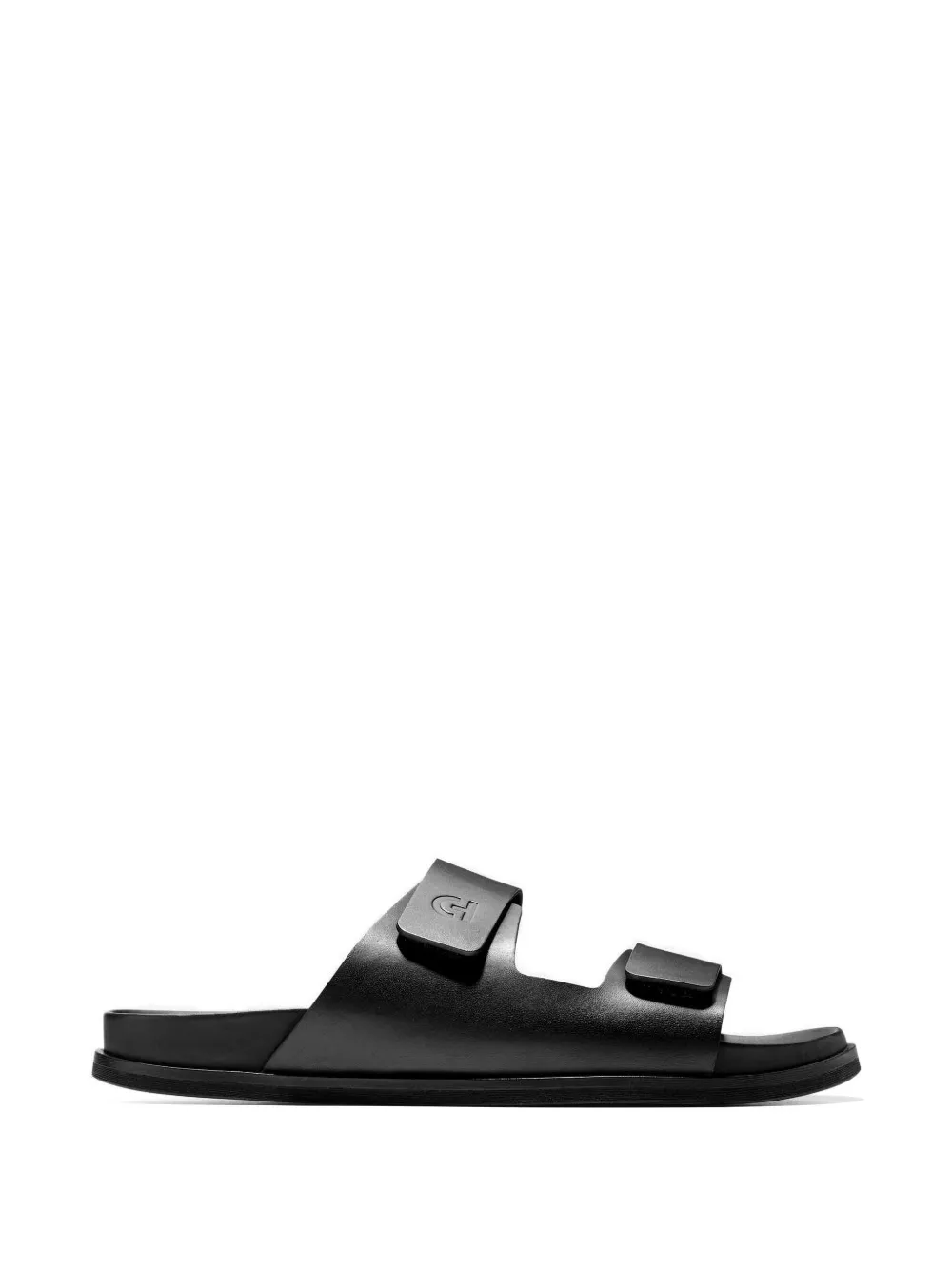Cole Haan logo-embossed touch-strap sandals - Black