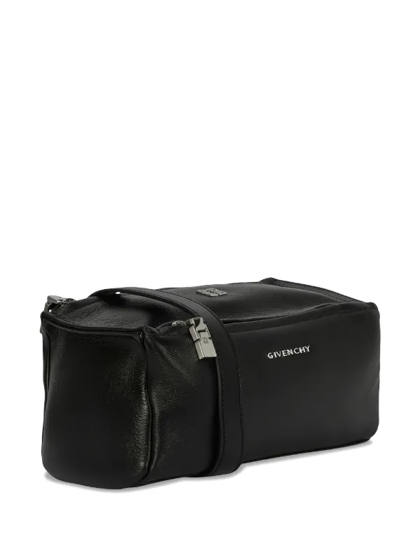Givenchy Pandora Hammered Leather Shoulder Bag | Black | FARFETCH
