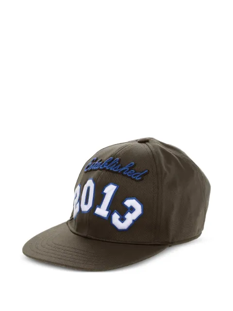 Off-White embroidered cotton twill baseball cap