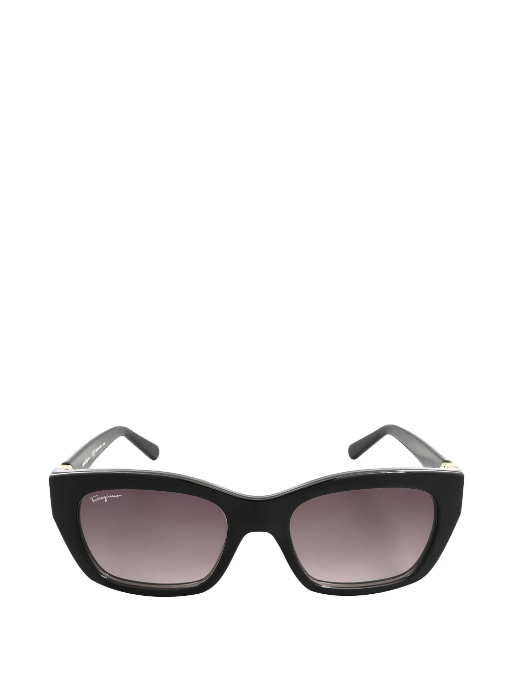 Ferragamo Gancini rectangle-frame sunglasses - Nero