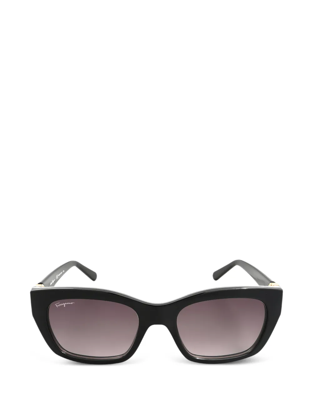 Ferragamo Gancini rectangle-frame sunglasses - Schwarz