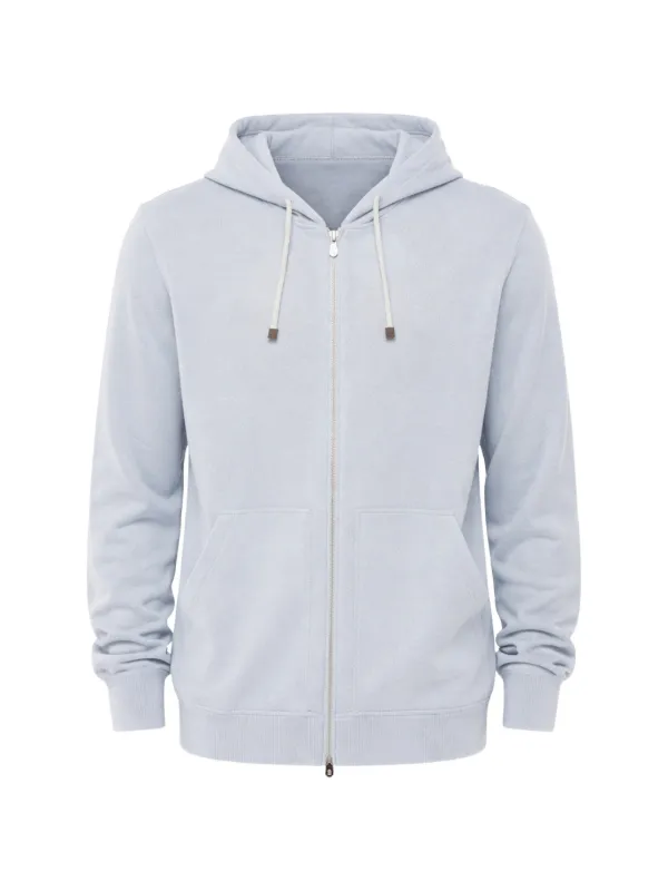 BRUNELLO CUCINELLI グレー ジップアップパーカー 35898440_67346160_600.jpg