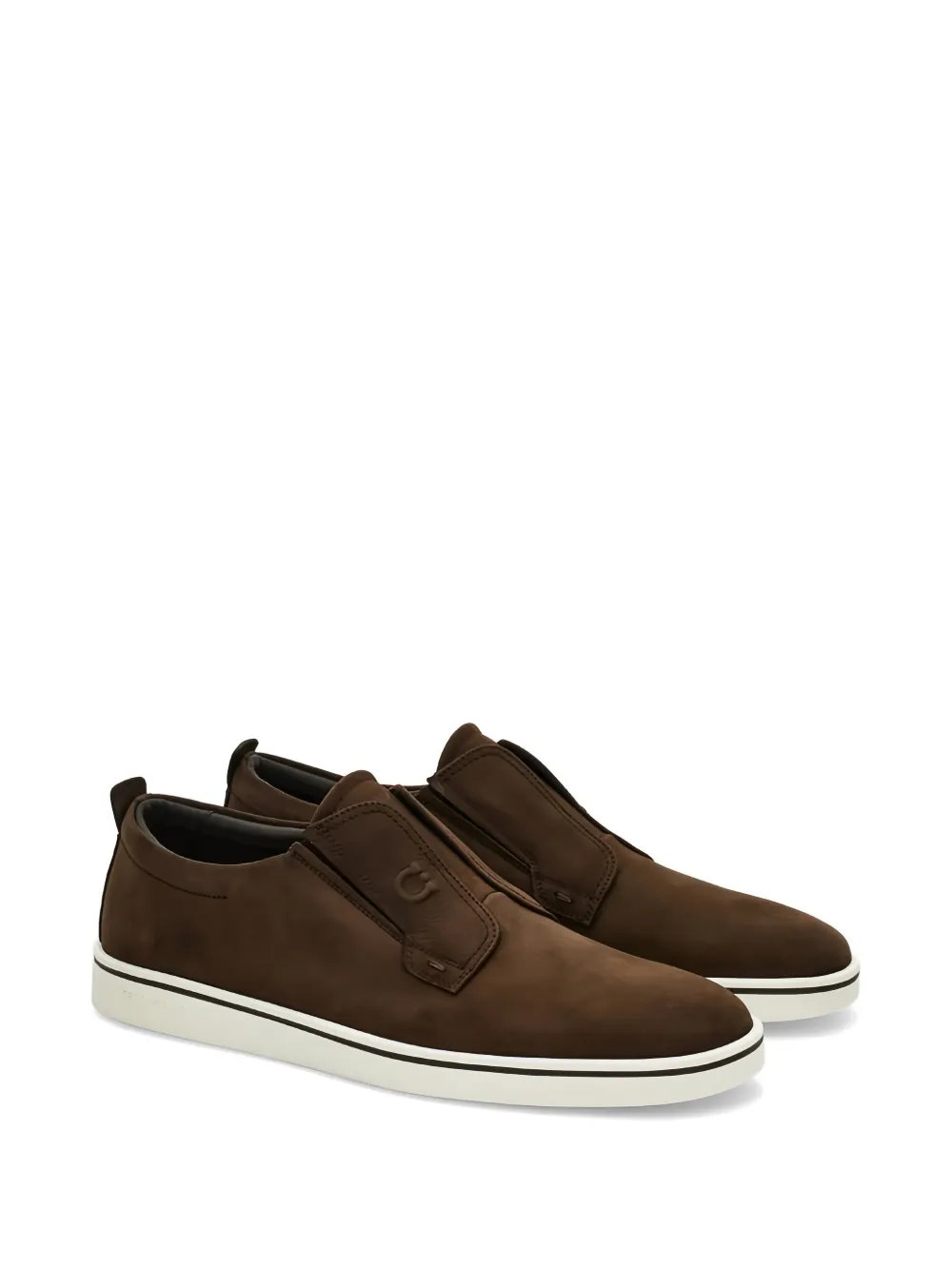 Ferragamo Sneakers met Gancini-reliëf Bruin