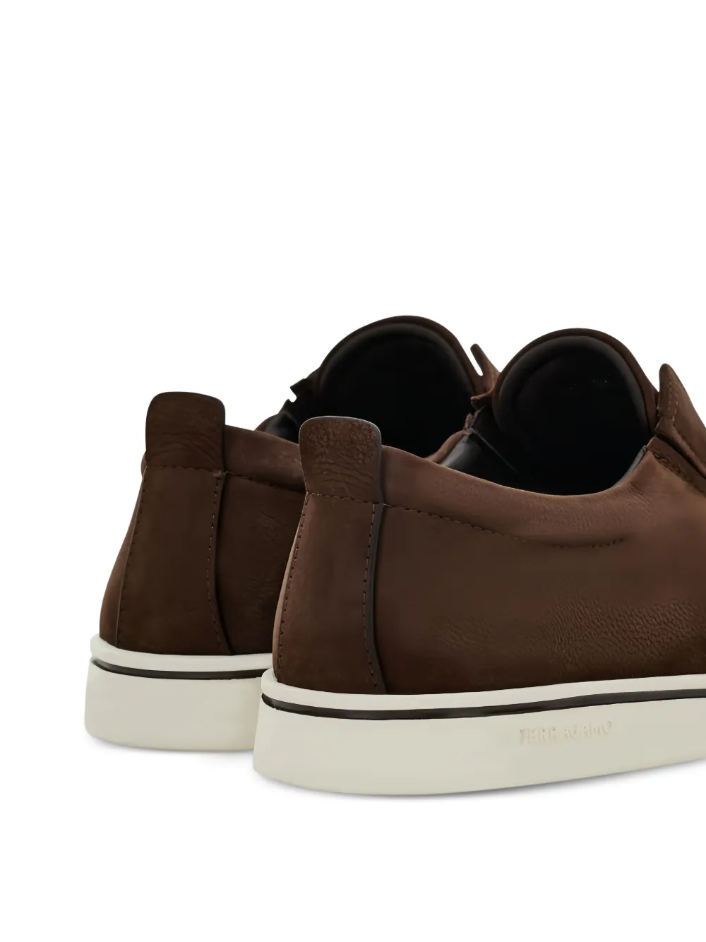 Ferragamo Sneakers met Gancini-reliëf Bruin